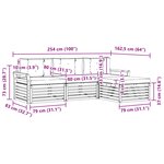 vidaXL Ensemble de canapés d'extérieur 4 pc Gris Naturel et Clair
