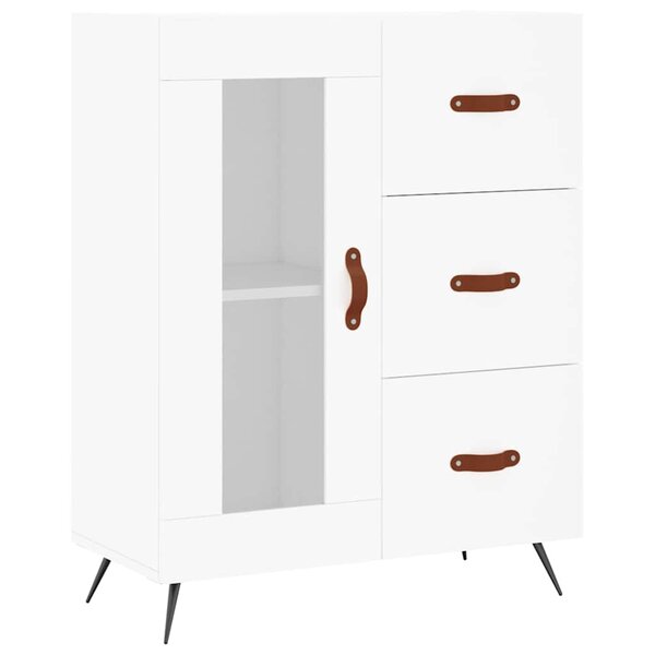 vidaXL Buffet blanc 69 5x34x90 cm bois d'ingénierie