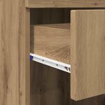 vidaXL Cabinet de salle de bain avec stockage TULUM chêne artisanal