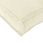 vidaXL Coussin Crème 50 x 40 x 12 cm Tissu Oxford