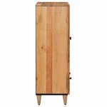 vidaXL Haut Armoire Naturel 60 x 33 5 x 100 cm Bois de mangue massif