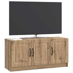 vidaXL Meuble TV 99 x 34 5 x 47 cm Chêne artisanal Bois d'ingénierie