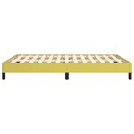 vidaXL Cadre de lit sans matelas vert 140x200 cm tissu