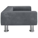 vidaXL Canapé pour enfants gris foncé 70x45x26 5 cm velours