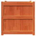 vidaXL Jardinière cire marron 60x60x60 cm bois de pin massif