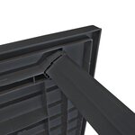 vidaXL Table de jardin Anthracite 126 x 76 x 72 cm Plastique
