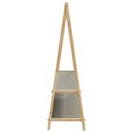 vidaXL Porte-vêtement avec étagères 132x45 5x150 5 cm bambou