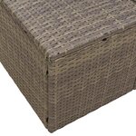 vidaXL Canapé de jardin avec coussin Gris 123 x 62 x 69 cm polyrotin