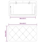 vidaXL Coussin de tête de lit vert foncé 80 cm velours