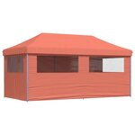 vidaXL Tente de fête 292 x 580 x 315 cm Terre cuite Tissu Oxford