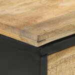 vidaXL Table console 110x30x75 cm bois de manguier massif brut