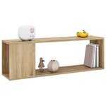 vidaXL Meuble TV Chêne sonoma 100x24x32 cm Bois d'ingénierie