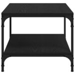 vidaXL Table basse Chêne noir 81 x 50 x 40 cm Bois d'ingénierie