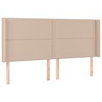 vidaXL Sommier à lattes de lit matelas LED Cappuccino 180x200 cm