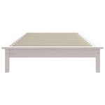 vidaXL Cadre de lit Blanc 90x200 cm Bois de pin massif