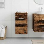 vidaXL Meuble de Salle de Bain In-between Chêne artisanal