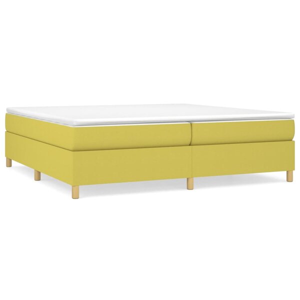 vidaXL Cadre de lit sans matelas vert 200x200 cm tissu