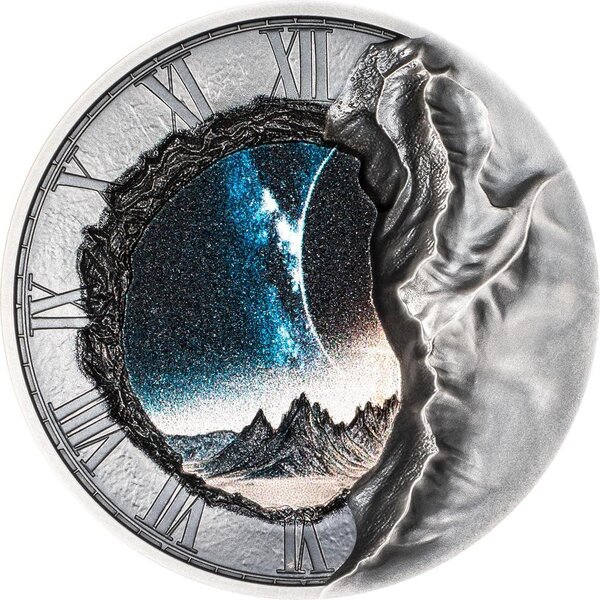 Monnaie PORTAL OF TIME 2 Oz Argent 10$ Cook Islands 2025 (PRÉCOMMANDE)