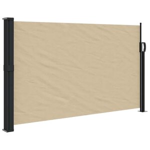 vidaXL Auvent latéral rétractable beige 120x500 cm