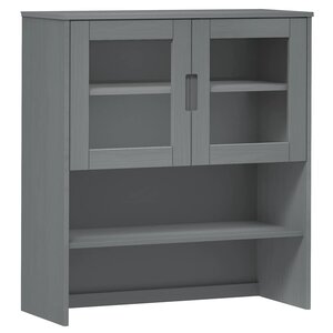 vidaXL Dessus de buffet MOLDE Gris 90x35x100 cm Bois massif de pin