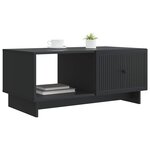 vidaXL Table basse Noir 90 x 50 x 40 cm Bois d'ingénierie