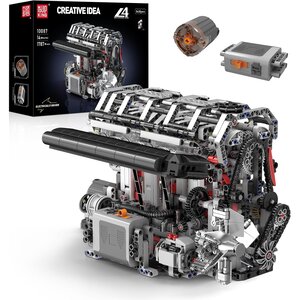 Mould King 10087 - Kit de construction de moteur à essence motorisé L4