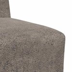 vidaXL Canapé modulaire sans accoudoirs Gris foncé 55 cm Similicuir suède