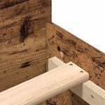 vidaXL Cadre de lit Bois ancien 200 x 200 cm Bois d'ingénierie