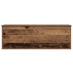 Coffre de rangement vidaXL en vieux bois 102x35x35 cm en bois reconstitué