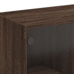 vidaXL Buffet haut avec portes chêne marron bois d'ingénierie