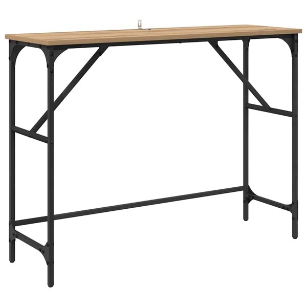 vidaXL Table console Chêne artisanal 100 x 32 x 75 cm
