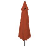 vidaXL Parasol de jardin Rouge  Noir 395 x 395 x 245 cm