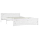 vidaXL Cadre de lit sans matelas avec tiroirs blanc 160x200 cm