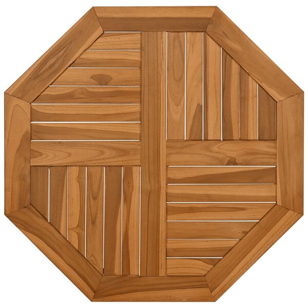 vidaXL Dessus de table 70x70x2 5 cm octogonal bois de teck massif