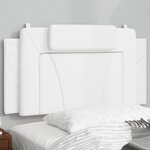 vidaXL Coussin de tête de lit Viana blanc 100 cm similicuir