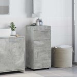vidaXL Cabinet de salle de bain TULUM Gris béton 37 x 31.5 x 82 cm
