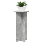 vidaXL Support de Plante 2 pièces Gris béton 40 x 40 x 80 cm