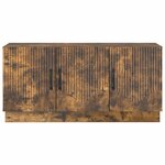 vidaXL Meuble TV Chêne fumé 99 x 34 5 x 47 cm Bois d'ingénierie