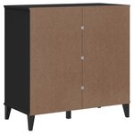 vidaXL Buffet VIKEN noir 80x40x80 cm bois d'ingénierie