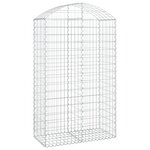 vidaXL Panier de gabions arqué 100x50x160/180 cm Fer galvanisé