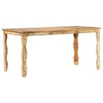 vidaXL Table de salle à manger 160x80x76cm Bois de récupération massif