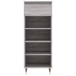 vidaXL Armoire à chaussures Sonoma gris 40x36x105 cm Bois d'ingénierie
