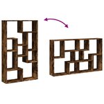 vidaXL Bibliothèque chêne fumé 72x20x120 5 cm bois d'ingénierie