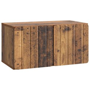vidaXL Meuble TV mural 59 5 x 31 x 30 cm Bois ancien Bois d'ingénierie
