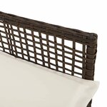 vidaXL Chaise de jardin 2 Pièces Marron 55 x 53 x 85 cm polyrotin