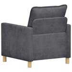 vidaXL Canapé Gris foncé 76 x 81 x 87 5 cm Polyester