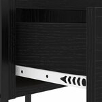 vidaXL Cabinet de chevet Chêne noir 42 x 41 x 61 cm Bois d'ingénierie
