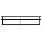 vidaXL Meuble TV noir 180x40x40 5 cm verre trempé
