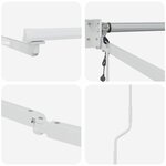 vidaXL Auvent Blanc 5 x 3 m Métal
