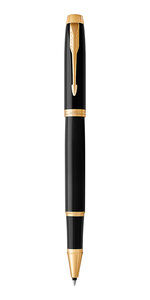 PARKER IM Stylo roller  Noir  Recharge noire pointe fine  Coffret cadeau